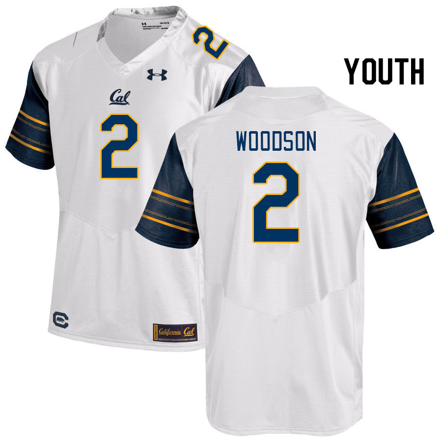 Youth #2 Craig Woodson California Golden Bears College Football Jerseys Stitched Sale-White